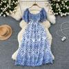 Summer Women Short Sleeve Flower Embroidery Hollow Out Beach Holiday Dresses