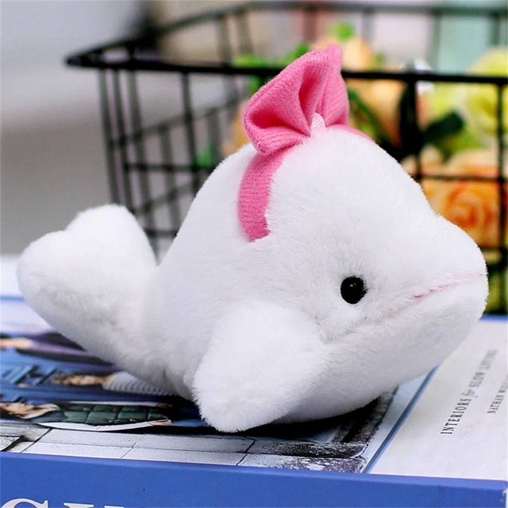 Мягкая игрушка-брелок в виде дельфина, морское животное, кит, плюшевый брелок в виде тюленя, кулон на рюкзак