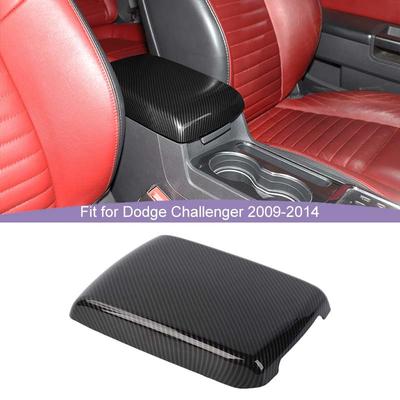 Декоративная панель для подлокотника ABS, наклейка на крышку для Dodge Challenger 2009-2014, аксессуары для салона автомобиля