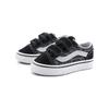 Vans Durable Balance Low Top Walking Shoes Baby Shoes Black Gray White VN0009RCN42