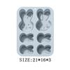 6 Cavities Rabbit Silicone Baking Mold Multi-style Bunny Chocolate Cake Biscuit Ice Making Set Candle Soap Mould Birthday Decor