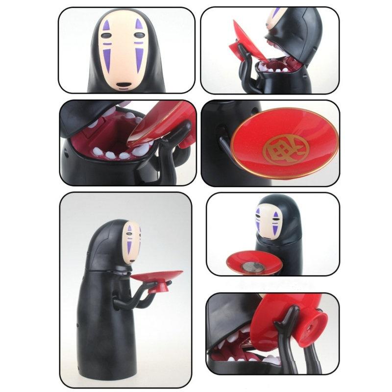 Electronic Faceless Man Money Box Ghost Figure Coin Cartoon No-face Piggy Bank Funny Faceless Man Ghost Figure Saving Box