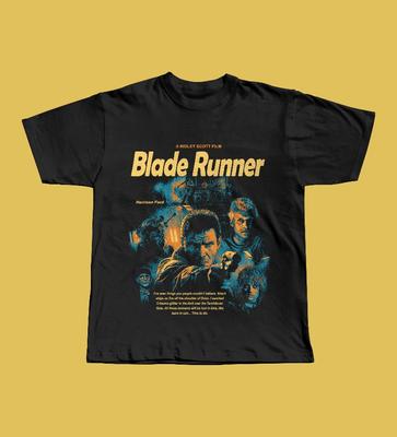 Футболка Blade Runner Ридли Скотт 1982 Научно-фантастическая футболка Летняя Унисекс и Женская Свободная и Дышащая Футболка Топ