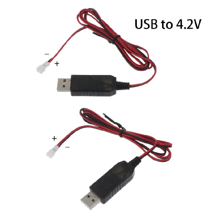 Зарядный кабель PH2.0 2-контактный для перезаряжаемой батареи 3,7 В, USB-шнур 1 м