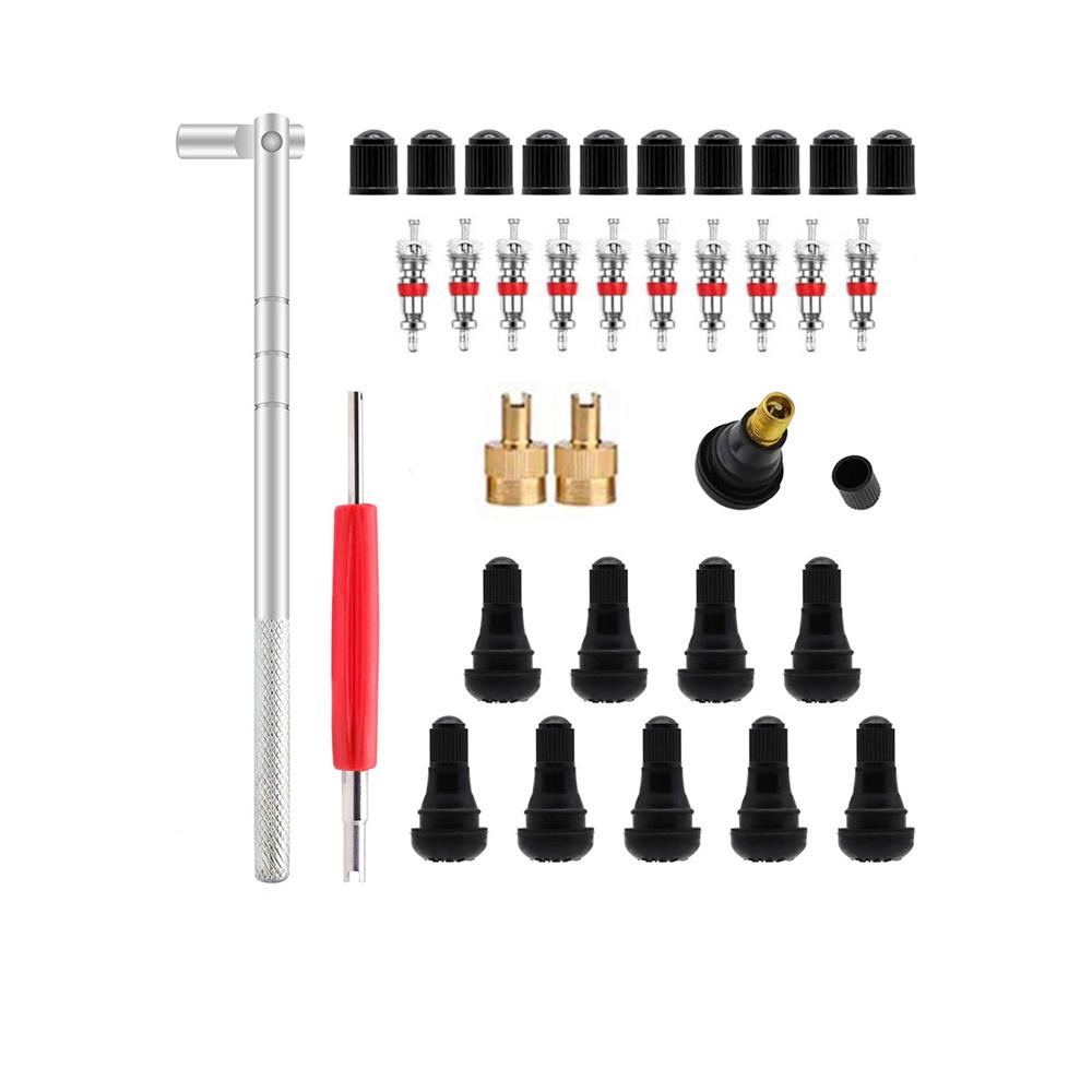 34Pcs TR412 High Performance Multifunctional Car Accessories Durable Tyre Valve Removal Tool for Car Bike Truck Motorcycle