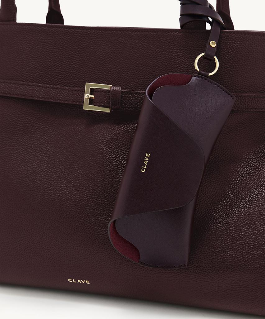 Clair Burgundy Tote Bag