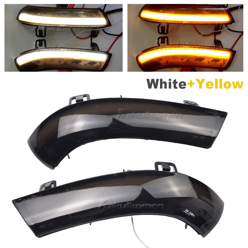 LED Blue Dynamic Turn Signal Blinker Sequential Side Mirror Indicator Light For VW GOLF 5 GTI Jetta MK5 Passat B5.5 B6 Sharan