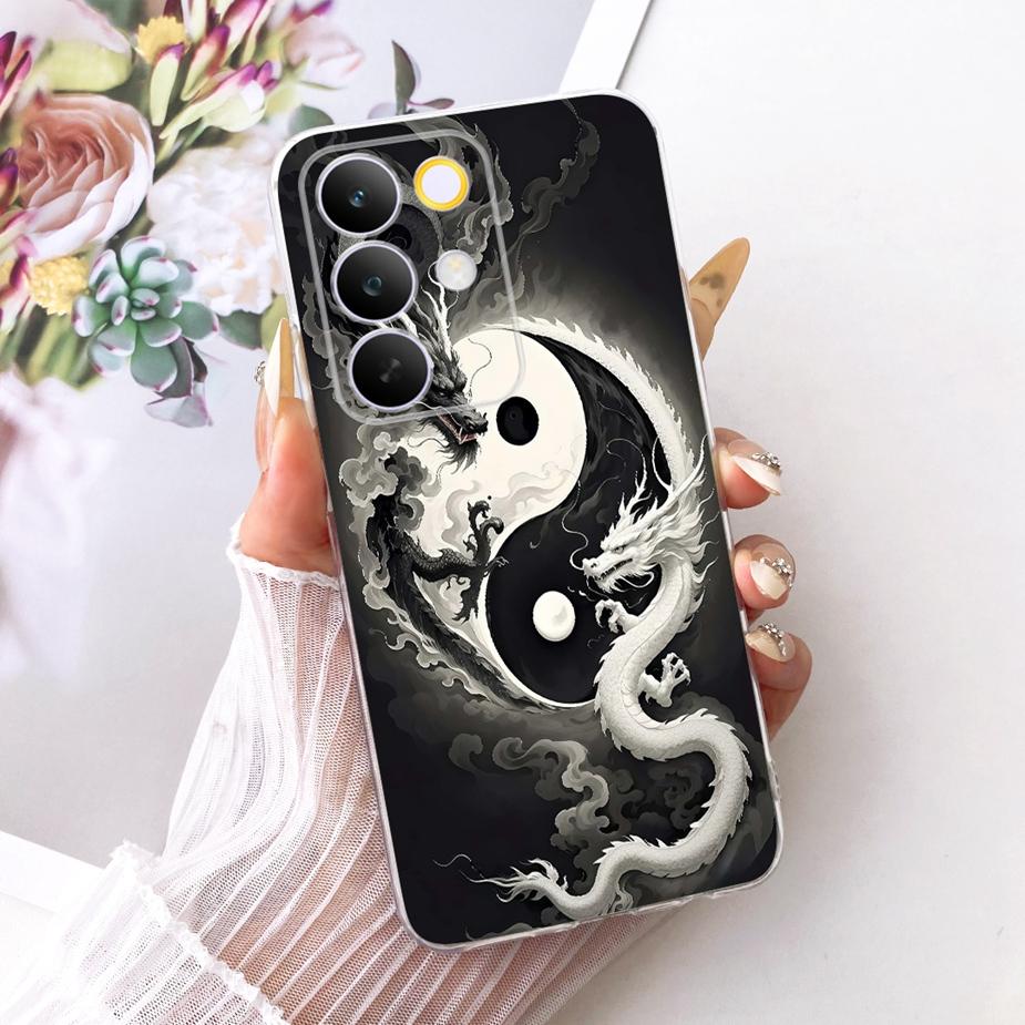 Чехол для Realme C85 Pro Стильные Цветы Бабочка Рисованная Крышка Мягкий Тонкий Чехол для Телефона Для Realme C85 C 85 RealmeC85 Pro 5G Fundas
