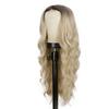 Women Wig High Temperature Wire Curly Long Wig Fashionable Natural Look Lady Gradient Hair Wig for Dress Up