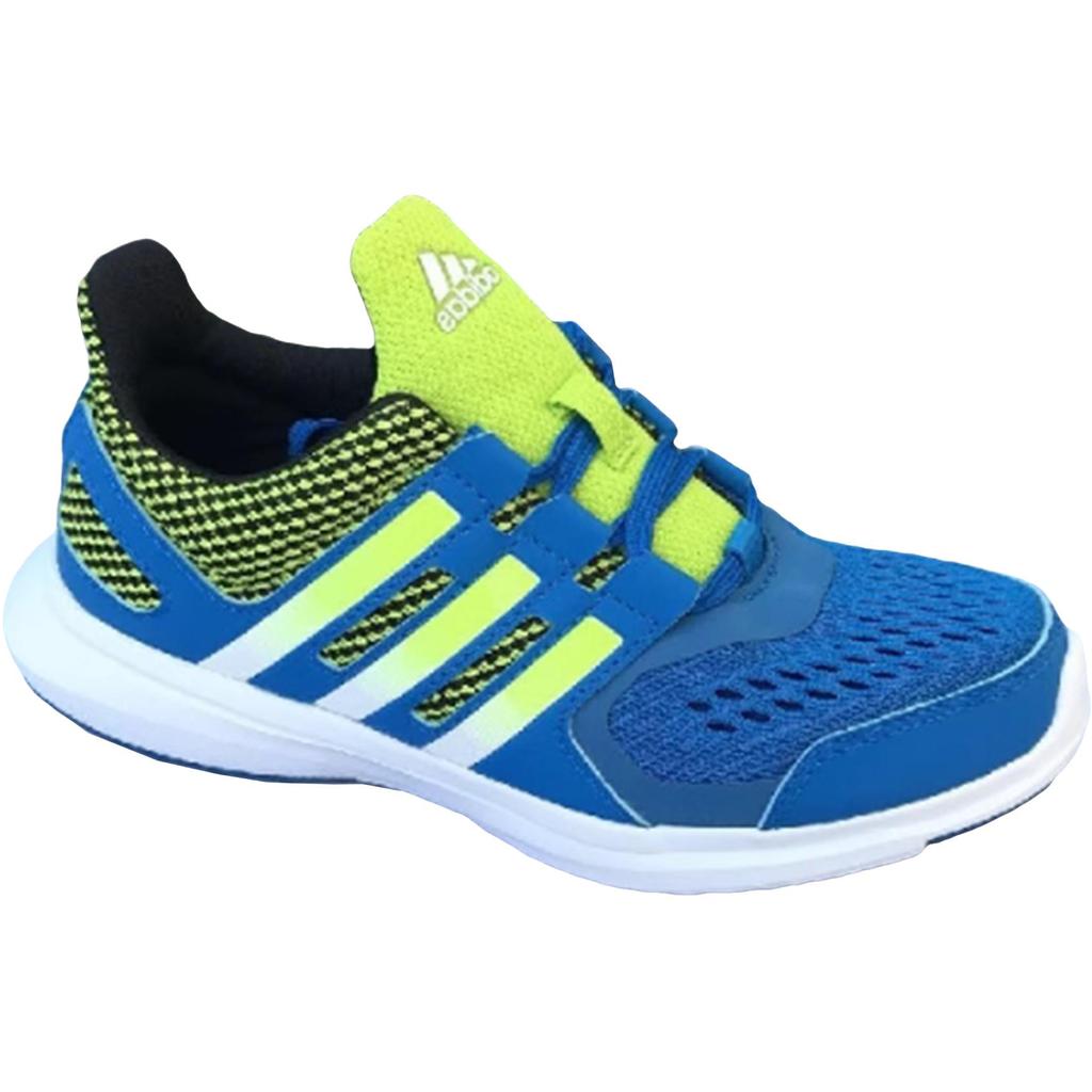 adidas Сверхбыстрые 2.0 K Низкие детские беговые кроссовки Сине-зеленые Для детей от 3 до 7 лет S74784