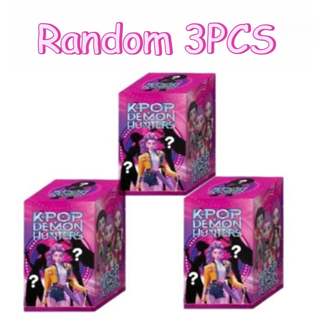 Аниме K-Pop Охотник на демонов, слепой бокс, забавная игрушка-сюрприз, маленькая статуэтка, периферийная модель, настольная игрушка-сюрприз, украшение, подарок.