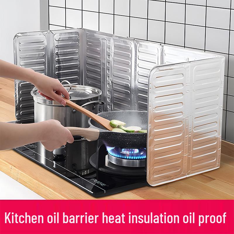 Aluminum Foil Heat-Resistant Oil Splash Guard for Stovetops
