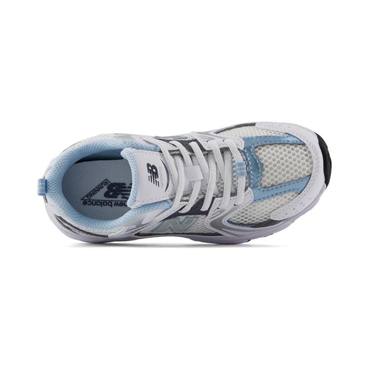 New Balance Детские 530 Белый/Темно-Арктический Серый PZ530RA