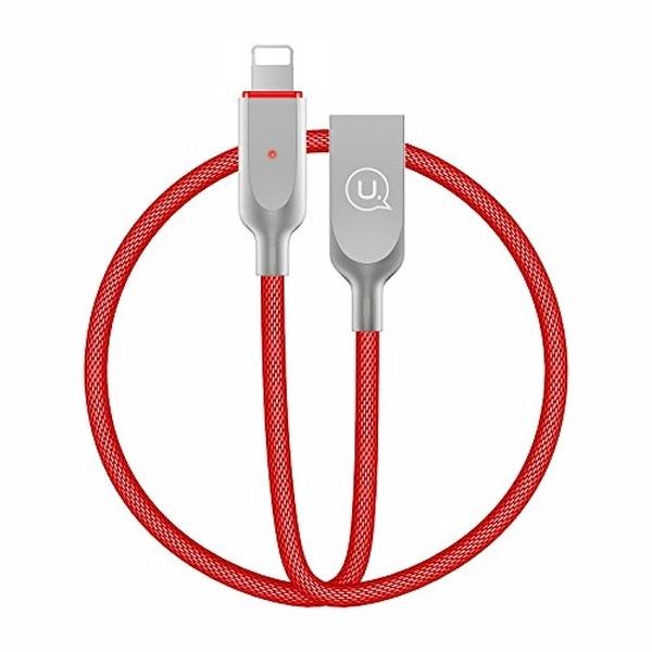 Kabel Lightning USAMS 1,9m Power-off Czerwony