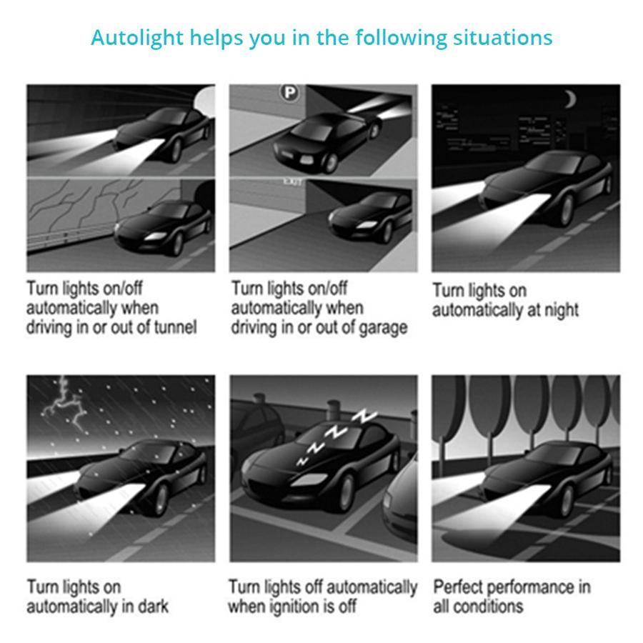 Универсальная система датчика света для автомобиля 12 В автоматически управляет включением и выключением света