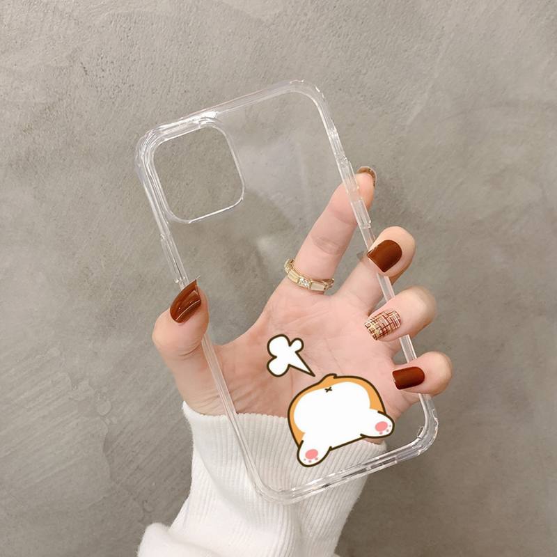 Забавный Милый Пес Корги Чехол для Телефона для iphone 13 11 12 pro XS MAX 8 7 6 6S Plus X 5S SE 2020 XR