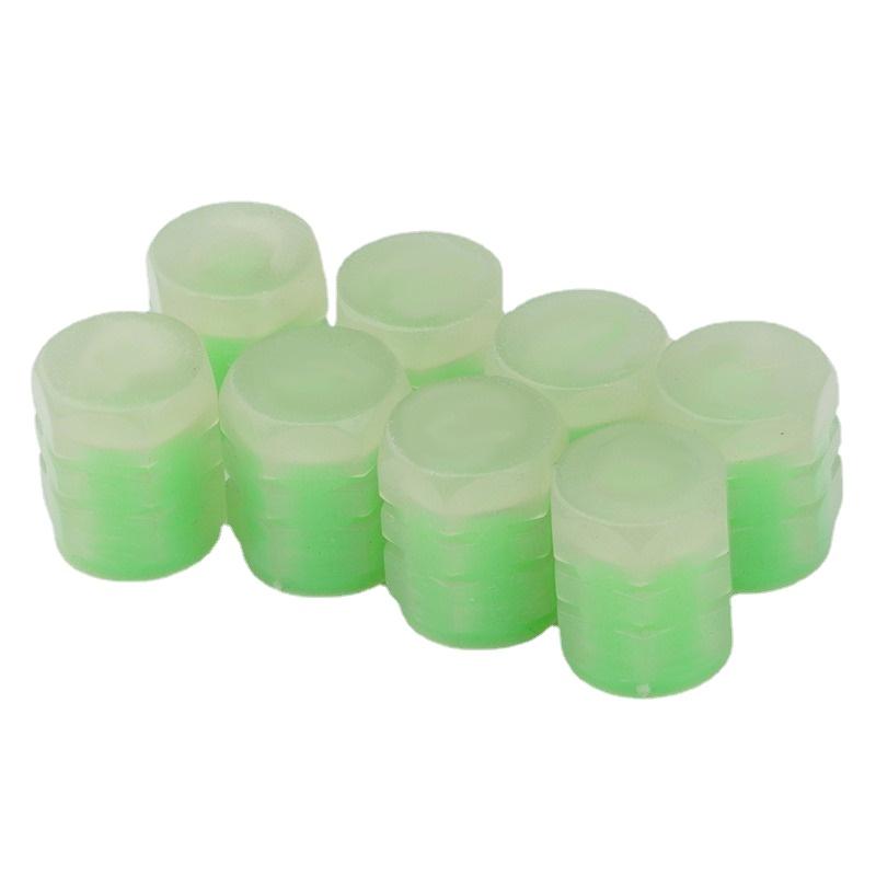 12/20 шт. светящиеся колпачки клапанов, флуоресцентные зеленые ночные светящиеся автомобильные колеса мотоцикла, велосипеда, Стайлинг шин, ступицы, светящиеся колпачки, декор