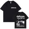 Футболка мужская с двусторонним принтом Deftones White Pony, рок-группа, хип-хоп, альтернативный металл, оверсайз, уличная мода