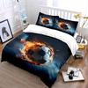 Fiery soccer ball design. Bedding sets Duvet cover sets Duvet covers Pillowcases(1 * Duvet Cover 2 * Pillowcases without duvet insert)