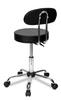 Black Swivel Hairdressing Cosmetic Stool on Wheels for Spa Salon