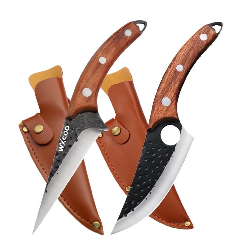 Stainless Steel Meat Cleaver Forged Boning Knife Professional Kitchen Knives Chef Knife Fish Knife Cooking Tool with Cover