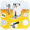 Tireuse à bière - ICH-ZAPFE.DE - PYGMY 25/K - 35 L/h - Refroidisseur sec inox - Green Line 45%