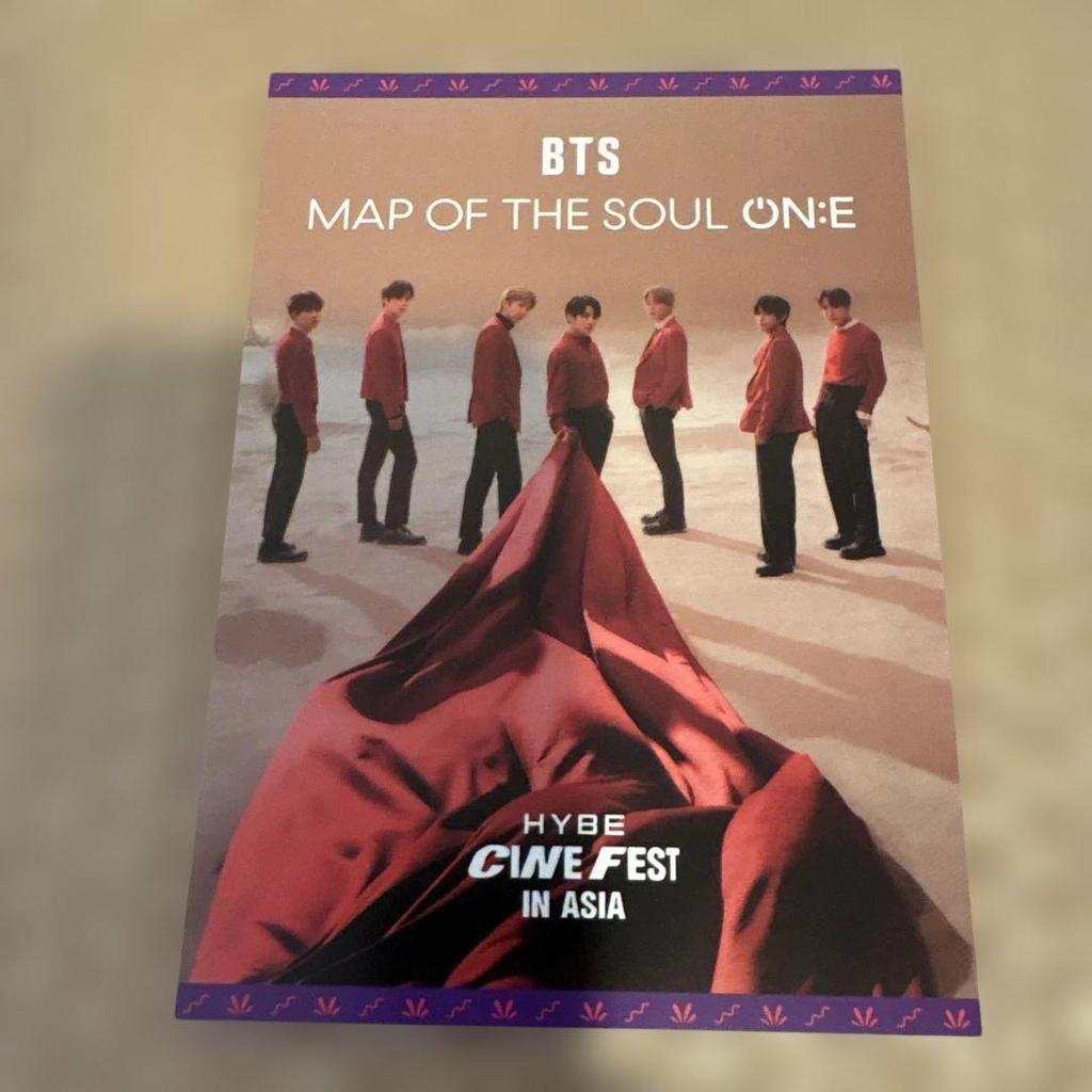 [Б/У] Бонус за официальную покупку BTS (Не продается) Фотография всех участников и прозрачный файл