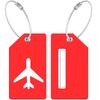 1PCS Plane Style  Luggage Tags Women Travel Accessories Silica Gel Suitcase ID Address Holder Baggage Boarding Tag Bag Label