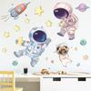 Cute Space Astronaut Wall Stickers For Kids Nursery Room Wall Decor Removable