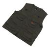 Fishing Vest Waistcoat Multiple Pockets Breathable OD Green Comfortable Vest for Outdoor 2XL