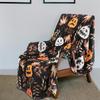 Флисовое одеяло с узором из тыкв и привидений для Хэллоуина, для уютных ночей. Фланелевое одеяло, мягкое и удобное, подарок