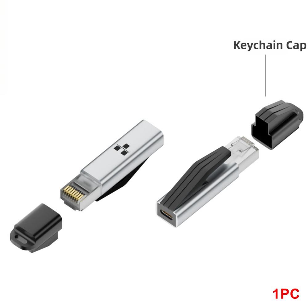Сплав USB C Female на RJ45 Конвертер Стабильный Type-C в Сетевой Разъем для Роутера Ноутбука Планшета
