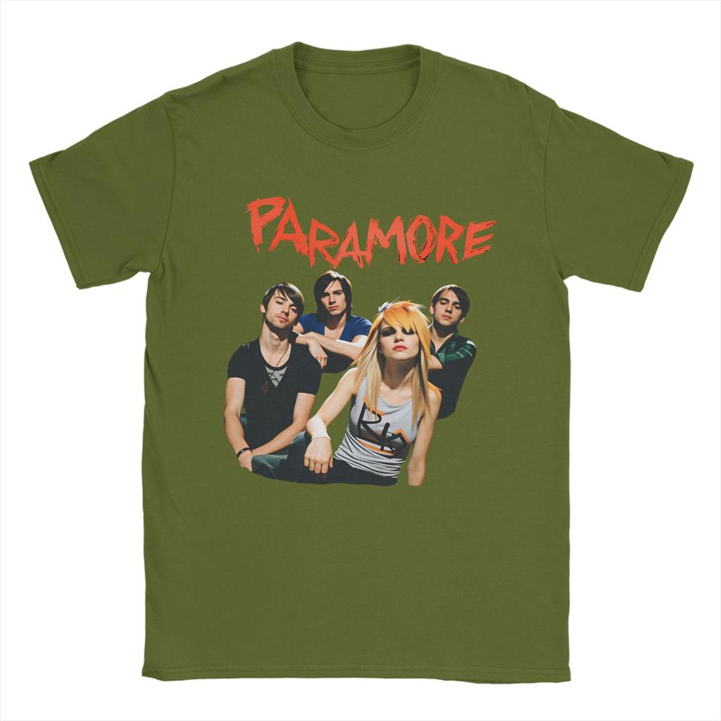 Paramore Band Cotton TShirt For Mens Summer Vintage T Shirts O Neck Leisure Tees Plus Size Cheap Clothes