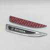 VSF5  2pcs 3D new for SKODA Car Fender side Emblem Badge Decal rear tail bumper trunk Sticker styling Accessories