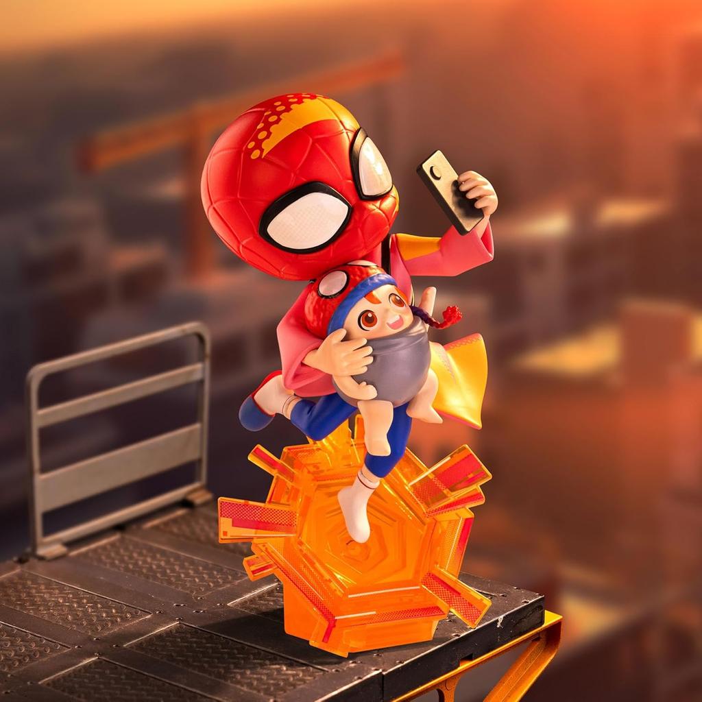 POP MART Фигурки серии Marvel Spider-Man Across The Spider-Verse, фигурки вслепую, праздничные подарки на день рождения, одна коробка