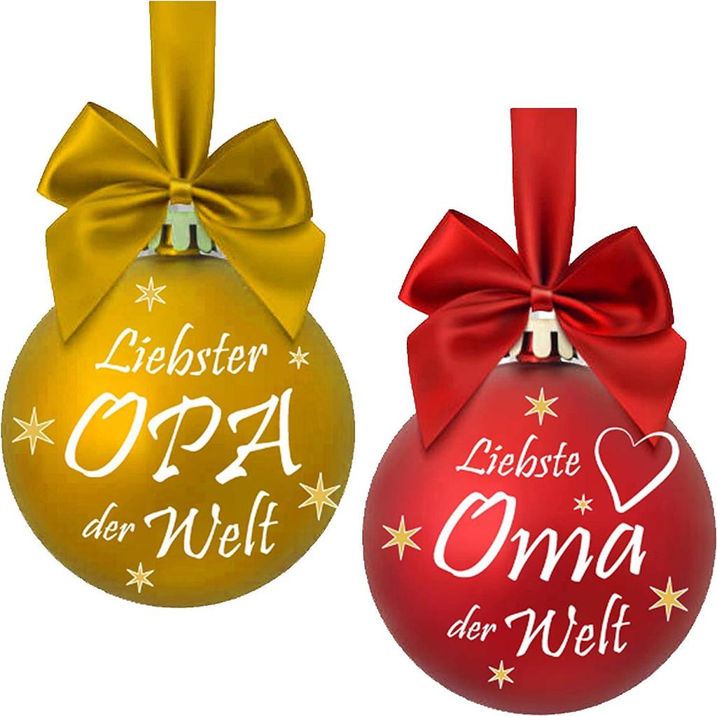 Шары для новогодней елки Zibei: Памяти дорогих бабушки и дедушки