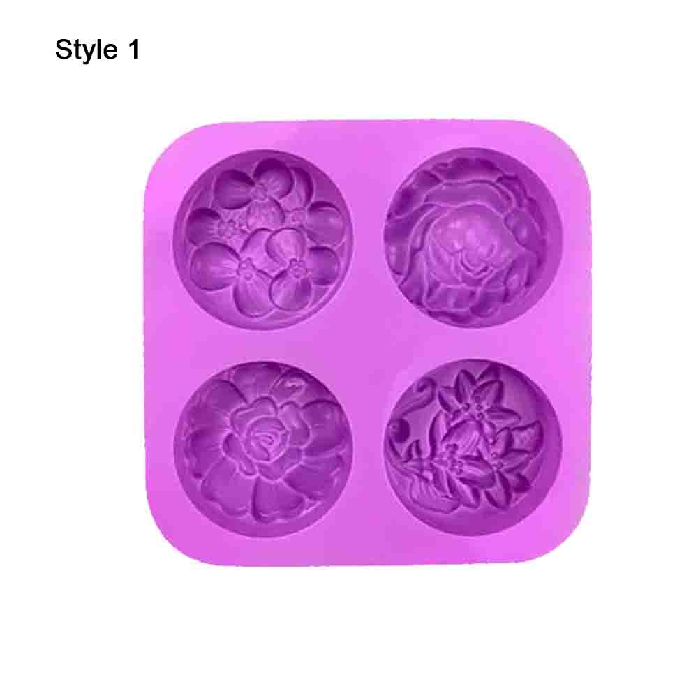 Multifunction DIY Craft Handmade Flower Shaped Cake Mould Soaps Supplies Silicone Soap Mold
