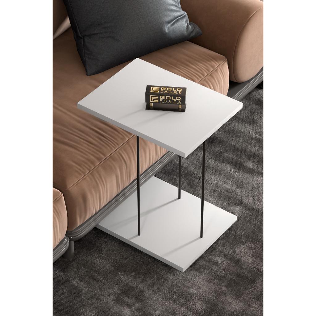 Приставной столик Сервировочный столик на колесиках, прямоугольный, из атлантической сосны