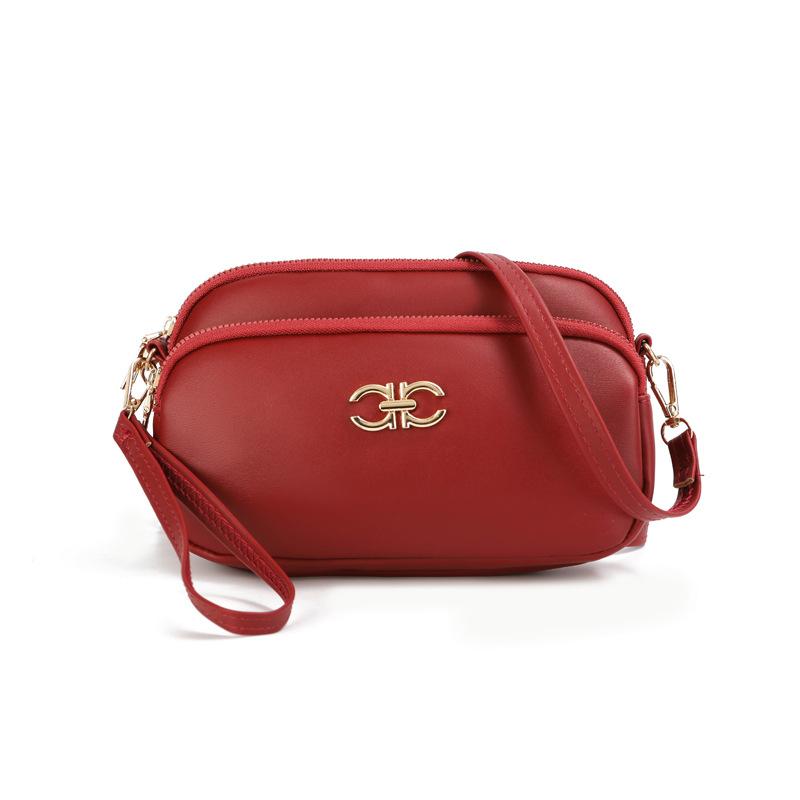 Гуанчжоу женская сумка модная мини-сумка через плечо большая вместимость однотонная нишевая простая женская маленькая сумка