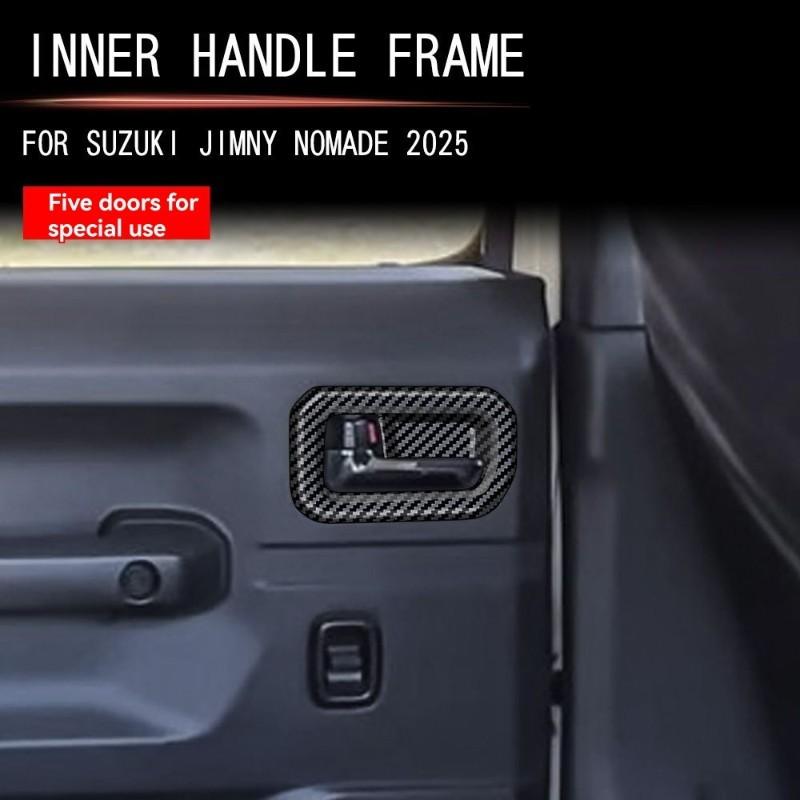 Car Door Inner Handle Frame Trim For Jimny Nomade 2025 5-Door Interior Accessory Parts