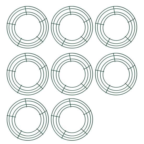 20cm/25cm Metal Hoop Wreath Frame Wire Ring Flower Garland Holder DIY Wreath Making Supplies for Festival Wedding Party