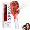 StyraHair Spray Moisturizing Hairbrush Anti-Frizz Mist Comb with Trigger Handle, Portable for Home & Travel less