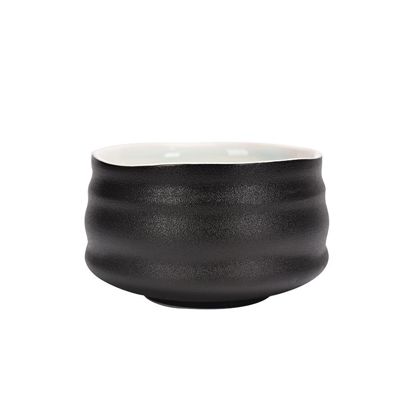 Японский чайный сервиз матча: Керамическая чаша, подставка для часена и инструменты в стиле эпохи Сун