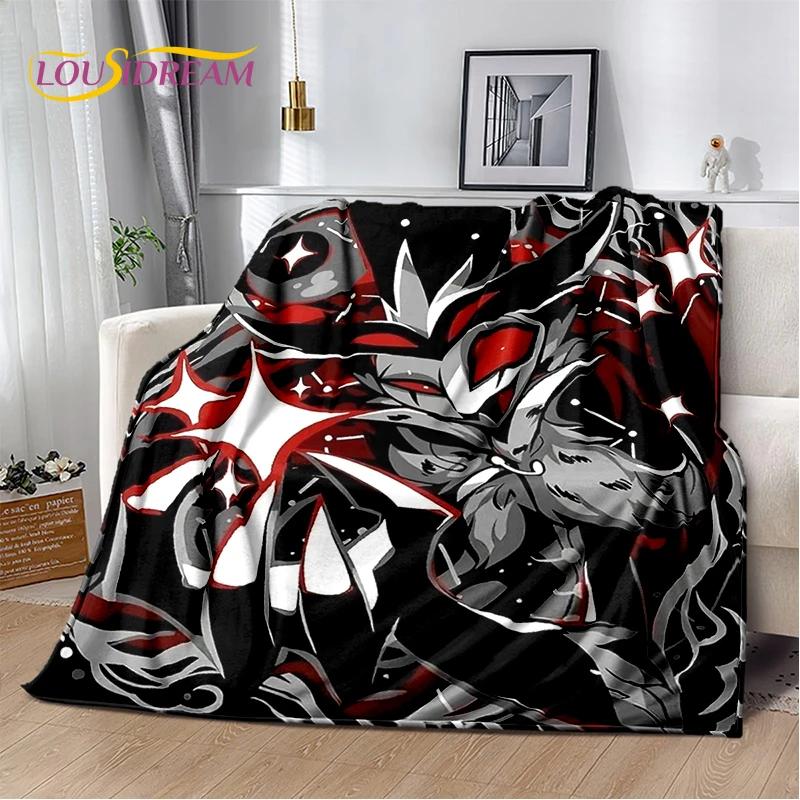 2026 New H-Helluva Boss Blitzo Cartoon Soft Blanket,Soft Throw Blanket for Home Bedroom Bed Sofa Picnic Travel Cover Child Gift