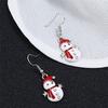 Christmas Snowman Earrings Drop Dangle Cartoon Gift Jewelry for Women Girls Party Accessory