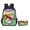 Rugrats high definition printing Oxford leisure spine care burden reduction storage box pencil case large capacity schoolbag
