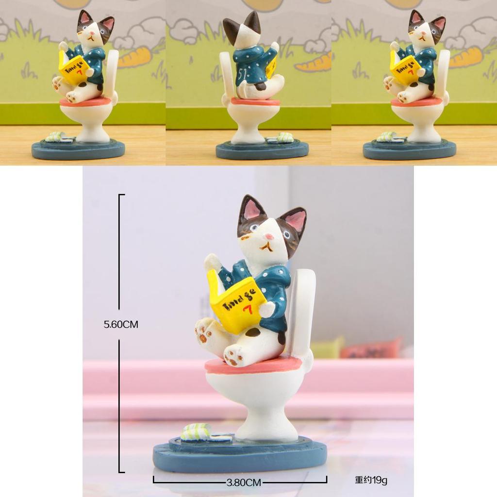 Cartoon Cat Resin Figurine For Party Favor And Business Promotion