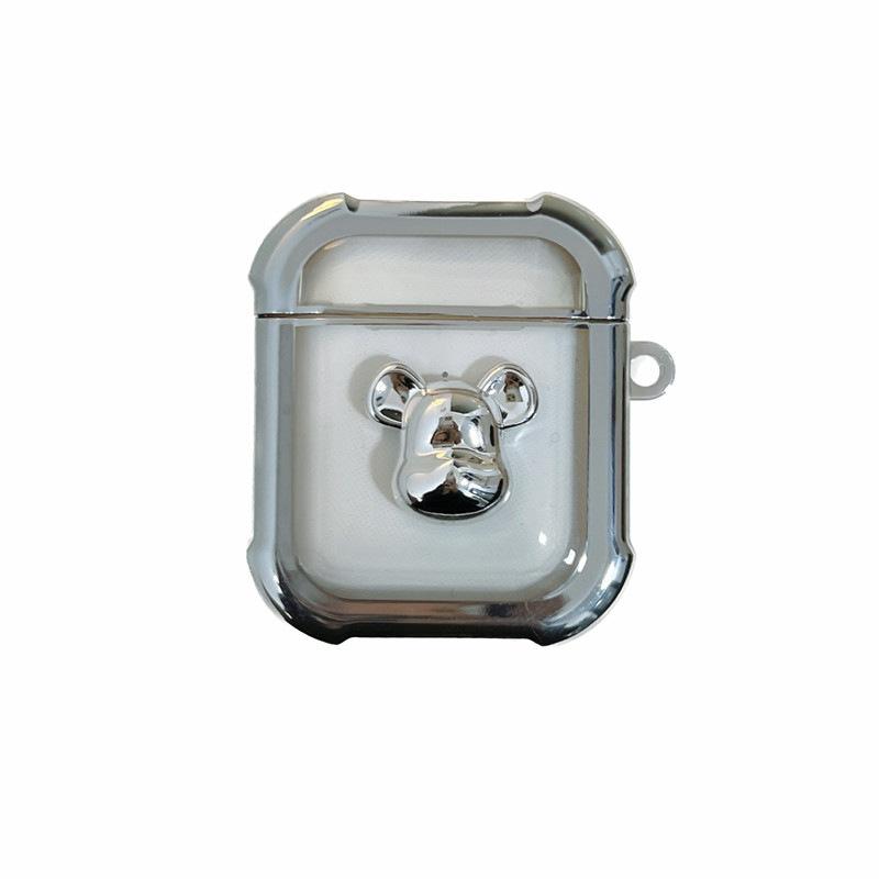 Tide bear for AirPods pro1 apple bluetooth wireless headset cover 1/1/1 generation electroplated tpu pendant male