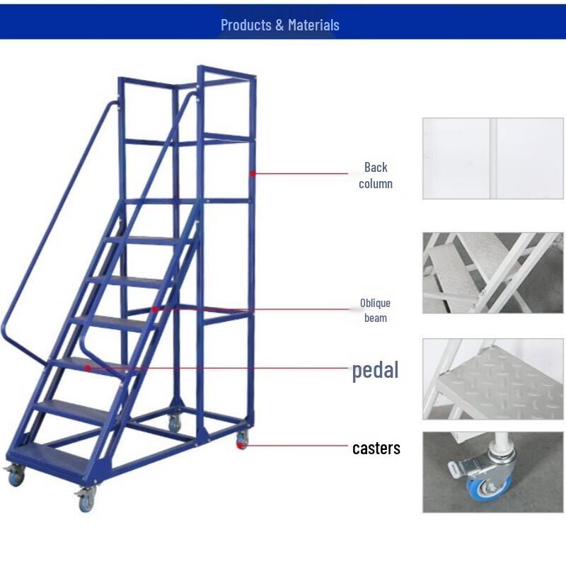 Warehouse Mobile Platform Ladder