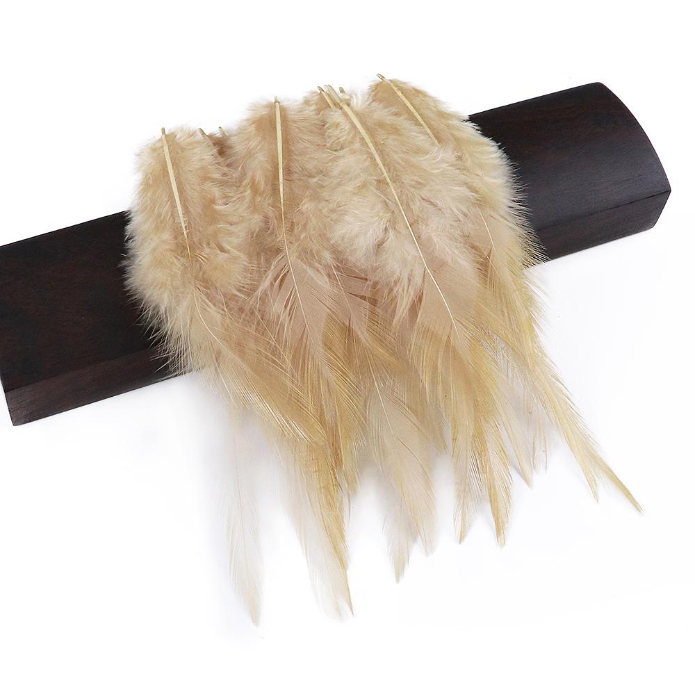 50 шт. Натуральные куриные перья 4-6 дюймов Красивые петушиные перья для изготовления украшений Аксессуары для рукоделия Карнавальное украшение